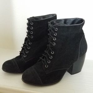 PacSun Lace Up Black Ankle Boots